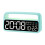 LED Ambient Light Bedside Alarm Clock Home Decor Multi-Function Clock With White Light(Green) 1