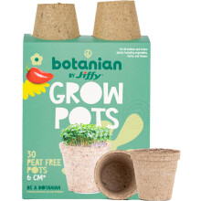 Jiffy Botanian Peat-Free Fibre Growing Pots 30 Pack
