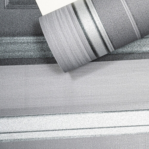 Grandeco Grey Panel Effect Wallpaper Silver Textured Realistic 3D Wood Panelling Vinyl 2
