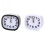 Creative, minimalist, silent alarm clock (square, black) 3