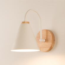 LED Wall Lamp Bedroom Bedside Lamp, Style:A(With LED Warm Light 5W)