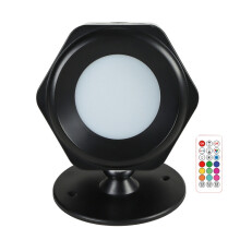 JSK-C38 Rechargeable Double-Sided Magnetic Wall Lamp with Remote Control (Black)