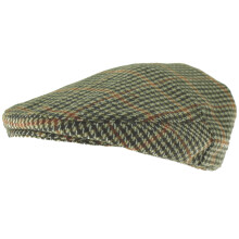 (Green, M) Hawkins Country Collection Wool Flat Cap