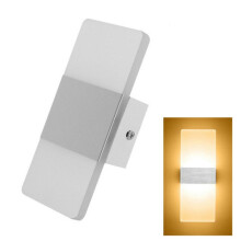 Right Angle White LED Bedroom Bedside Wall Aisle Balcony Wall Lamp, Size:27x10cm(Warm Light)