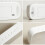6637 LED Digital Temperature Display Electronic Clock, Desktop Mirror Alarm Clock (White with Green Light) 5