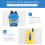 A pair of smart wireless intercom radios, a remote interactive children's toy (blue). 6