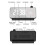 Multifunctional LED Screen Mirror Rechargeable Alarm Clock Reminder Visual Timer (Black) 4