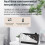 Multifunctional LED Screen Mirror Rechargeable Alarm Clock Reminder Visual Timer (Black) 6