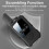2pcs Mini Wireless Long Range Parent Child Walkie Talkie, EU Plug (Black) 4