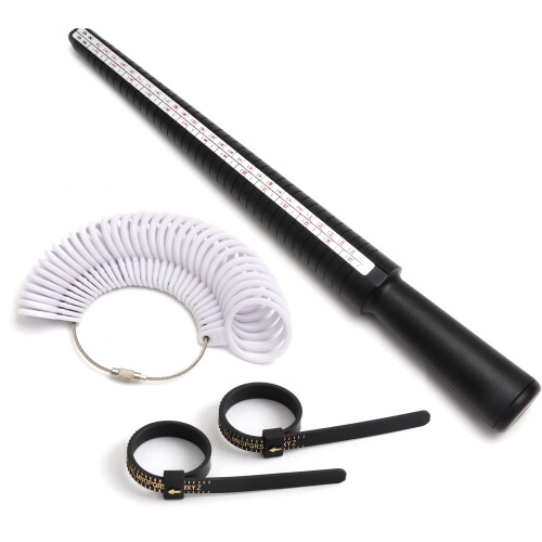 Adjustable Ring Sizer Band Plastic Finger Measurement Tool-5