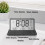Multifunctional temperature/date display electronic alarm clock (white, opaque) 4