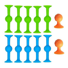 New Soft Building Blocks Darts Sucker Toys Soft Silicone Sucker Darts Family Interactive Toy Decompression Indoor Throwing Games