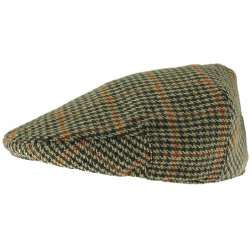 (Green, M) Hawkins Country Collection Wool Flat Cap 1