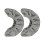 Schlittschuh-Sohlen-Abdeckungen,-Gray M 1