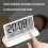 Multifunctional temperature/date display electronic alarm clock (black, opaque) 6