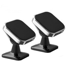 360 degree square adhesive car phone holder magnetic 2-pack magnetic mobile phone holder car dashboard car phone holder iPhone 11 Pro Max Xr