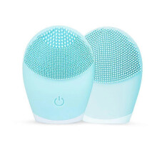 (Blue) New Skin Care Mini Electric Facial Cleaning Massage Brush Face Washing Machinet yu