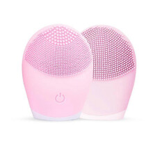(Pink) New Skin Care Mini Electric Facial Cleaning Massage Brush Face Washing Machinet yu