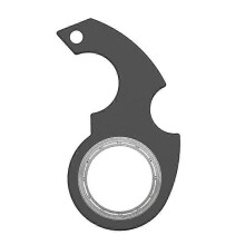 (B) Spinner Stress Toy Keychain Metal Idget Toy Kid Fingertip Spinning Keyring Finger Fidget Ring Relieve Anxiety Boredom Party Gift