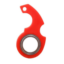 (A) Spinner Stress Toy Keychain Metal Idget Toy Kid Fingertip Spinning Keyring Finger Fidget Ring Relieve Anxiety Boredom Party Gift