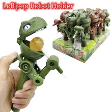Dinosaur Lollipop Holder Toy Lollipop Robot Holder Candy Storage for Kids Dustproof Candy Storage Gift Cake Stand Novelty Toys