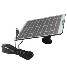 Quick Installation 5W5V Transportable Solar Device Crisis-Black