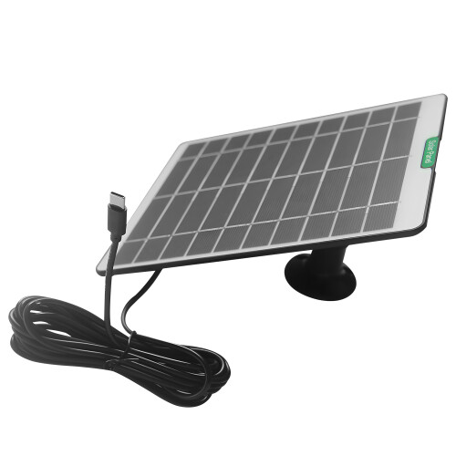Quick Installation 5W5V Transportable Solar Device Crisis-Black