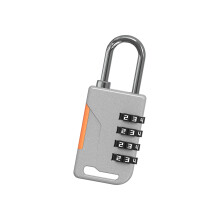 Portable 4 Digit Combination Lock Antitheft Protections-Gray