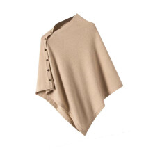 Women's Layering Essential Shawl Capes Diagonal Buckles-khaki