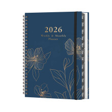 2026 Planner Journal Schedule Notebook Work Planner-flowers