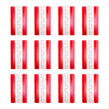 Pack of 12 Plastic Hinges Clear Auto Adhesive Long-65 by 40mm