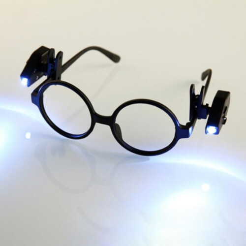 PCS Mini LED Flashlight Adjustable Eyeglass Clip Light Reading Ligh(Black) 1