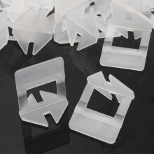 Tile Leveling System gaskets - 100pcs sizes 1mm (1mm, white)