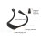 Neckband light, student eye-protecting LED reading light, USB rechargeable book light (black) 4