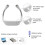 Neckband light, student eye-protecting LED reading light, USB rechargeable book light (black) 5