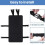 Children Bed Ladder Guard Bunk Locking Plate Preventing Children From Climbing Fall Protector(Black) 2