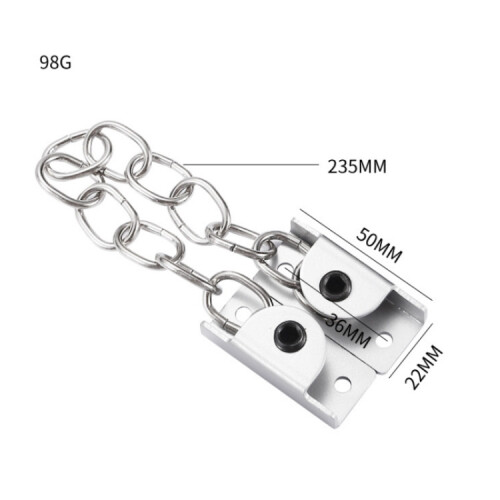 Punching Installation Protection Stainless Steel Window Limit Lock, Specification: B Type White 2