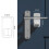 Children Safe Lock Door Handle Fixed Anti-Opening Lock(White) 3