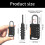 4 Digit Antitheft Password Padlock Combination Lock for-Gold 5