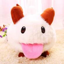 (Polo Doll, 30cm) PORO Plush Toy - League of Legends ARAM Snowdown Collectible Doll Stuffed Animal Christmas Gift