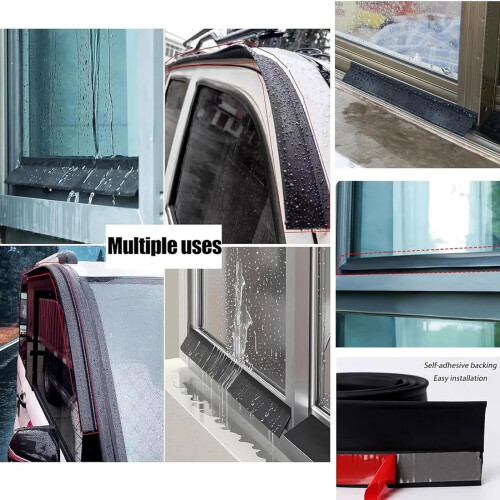Rainproof Water Backflow Sealing Strips Baffle-4.3cmx200cm 1