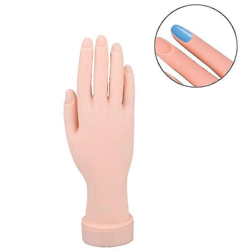 Practice Hand for Acrylic Nails, Fake Hand for Nails Practice Flexible