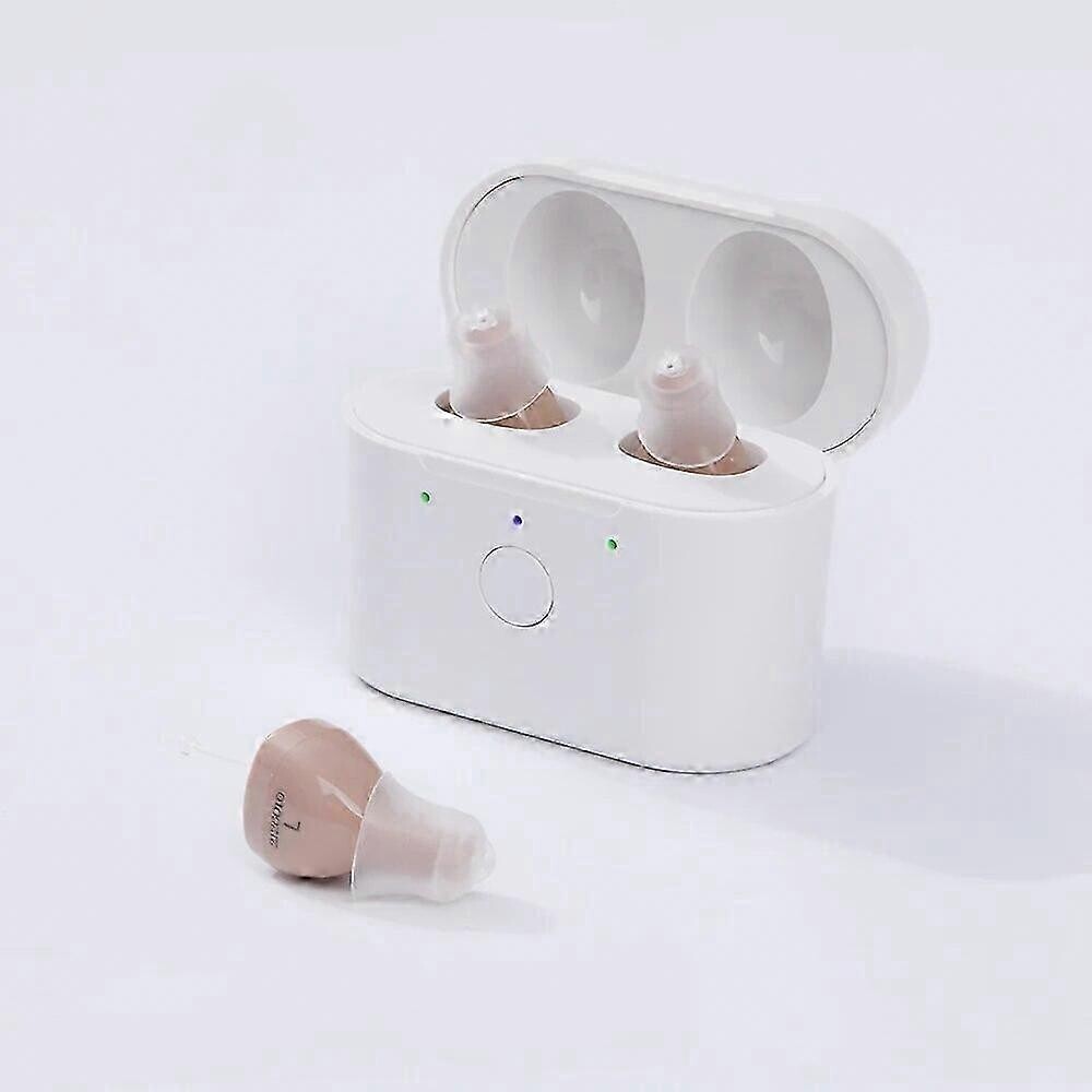 (skin) Micro Inear Hearing Aids Cic Rechargeable Invisible For