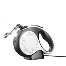 Shxx Retractable Dog Leash with Lighted Anti-slip Handle 16.4ft Durable Strong Nylon Tape 360 Tangle-free One-hand Lock And Release Pet Dog Walking Le