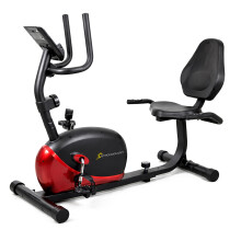 Strongology ZENPEDAL Recumbent Exercise Bike for Home, Magnetic Resistance Bike with 8 Levels, LCD Monitor with Heart Rate, Adjustable Seat