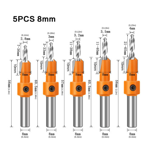 Multifunctional Alloy Countersink Drill Bit Suitable For-3 2