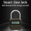 Lock LCD-SkäRm Elektronisk Timer-Omkopplare USB-Laddningsbart Timer-HäNglåS Travel Electronic Timer-Svart 4