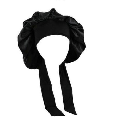 Silk Hat Natural Curly Hair Sleeping Satin Hat red 2