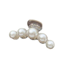 Faux Pearl Hair Clips, Vintage Style Hair Claw Clamp Hair Accessories for Women