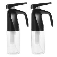 2pcs Fine Mist Spray Bottles for Hair Styling – Large Capacity Leakproof Transparent Mister Bottles for Salon & Daily Use